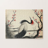 Sumi-E Rotkronenkranich-Puzzle Puzzle (Horizontal)