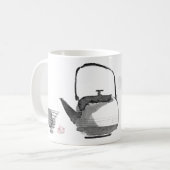 Sumi-e Tinte mit Zen-Zitat Kaffeetasse (Vorderseite Links)