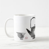Sumi-e Tinte mit Zen-Zitat Kaffeetasse (Links)