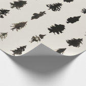 Sumi Ink Trees Geschenkpapier (Ecke)