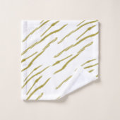 Sumi Tiger Stripes Imitate Goldhandtuch Set (Waschlappen)