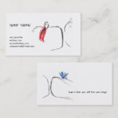 Sumi Tinten-Aquarell-Visitenkarte Visitenkarte (Vorne/Hinten)