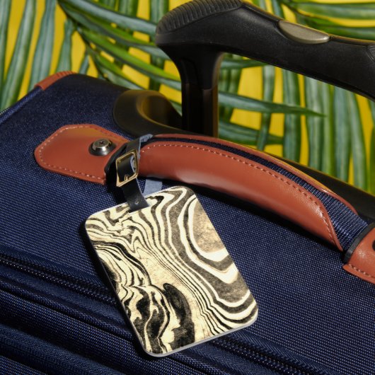 Suminagashi-Gepäckmarke Gepäckanhänger (Vorderseite Insitu 1)