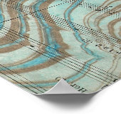 Suminagashi Goldfish Poster (Ecke)