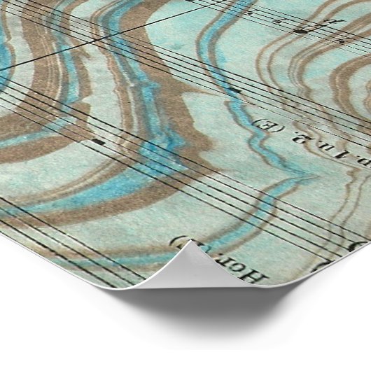 Suminagashi Goldfish Poster (Ecke)