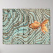 Suminagashi Goldfish Poster (Vorne)