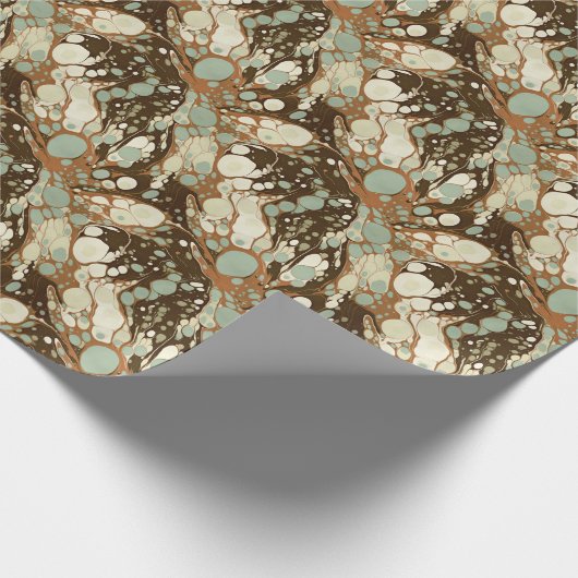 Suminagashi Marbled Paper Replica Geschenkpapier (Ecke)