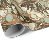 Suminagashi Marbled Paper Replica Geschenkpapier (Rolleneckpunkt)