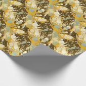 Suminagashi Marbling Art Pattern Geschenkpapier (Ecke)