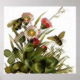 Summ Summ & Floral Poster
