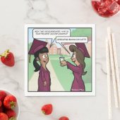Summa Cum Latte Punny Graduation Party Napkins Serviette (Beispiel)