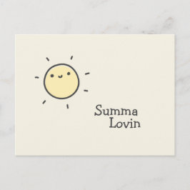 Summa Lovin - Niedlich Sun Postkarte