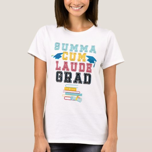 Summa mit Laude Uni-Abschluss-T - Shirt-Ehren T-Shirt (Vorderseite)