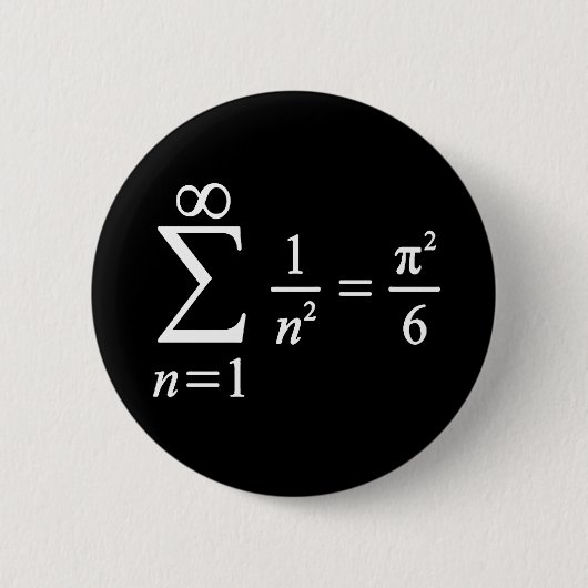 Summe der inversen Quadratzahlen, Algebra-Grundlag Button (Vorderseite)