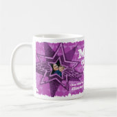 Summe des Jahres Foto Sterne hell lila Tasse (Links)