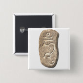 Summen-Erleuchteter Verstand-Stein Button (Vorne & Hinten)