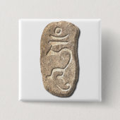 Summen-Erleuchteter Verstand-Stein Button (Vorderseite)