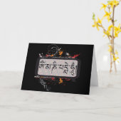 Summen Grubge OM Mani Padme Karte (Gelbe Blume)