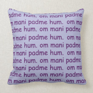 Summen-Lavendel OM Mani Padme Kissen