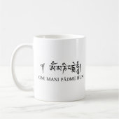 Summen OM Mani Padme Kaffeetasse (Links)