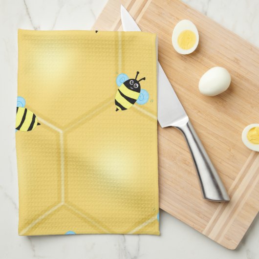 Summende Bienen Handtuch (Viertel Falte)