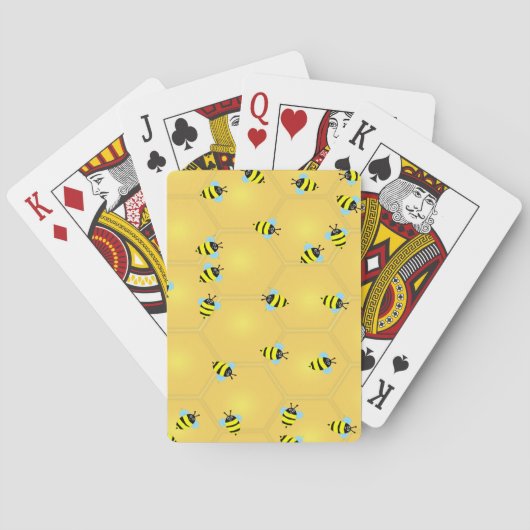 Summende Bienen Spielkarten (Rückseite)
