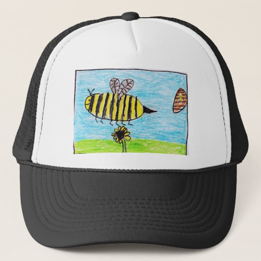 Summende Bienen Truckerkappe (Vorderseite)