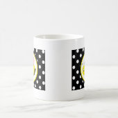 Summende Hummel-Biene - Rosa/Schwarzes Kaffeetasse (Mittel)