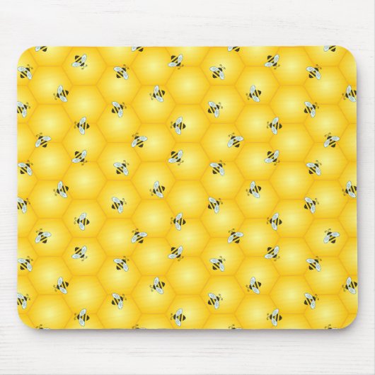 Summende Hummel-Bienen und goldenes Mousepad (Vorne)