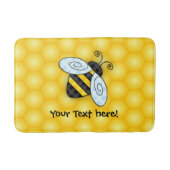 Summende Hummel-und Bienenwaben-Ikone Badematte (Vorderseite)