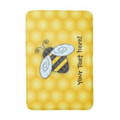 Summende Hummel-und Bienenwaben-Ikone Badematte (Vorderseite Vertikal)