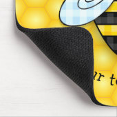 Summende Hummel-und Bienenwaben-Ikone Mousepad (Ecke)
