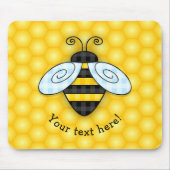Summende Hummel-und Bienenwaben-Ikone Mousepad (Vorne)
