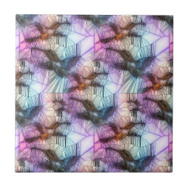 Summenvogel-Buntglas Fliese