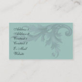 Summenvogel-Eleganz Visitenkarte (Rückseite)