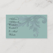 Summenvogel-Eleganz Visitenkarte (Rückseite)