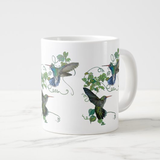 Summenvogel-Flug Jumbo-Tasse (Vorderseite Rechts)