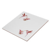 Summenvögel u. Kirschblüten Trivet Fliese (Seite)