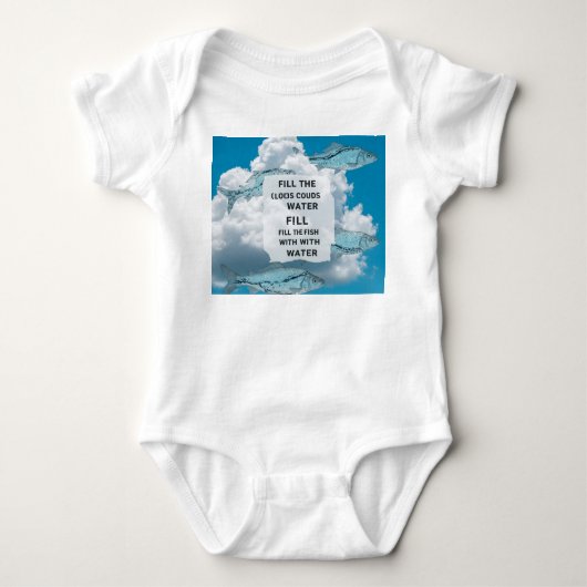 Summenwolke Baby Strampler (Vorderseite)