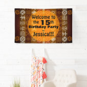 Summer 15. Geburtstagsparty Personalisiert Banner (Insitu)