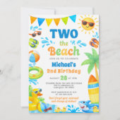 Summer 2nd Birthday Invitation - Two the Beach Einladung (Vorderseite)