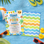 Summer 4th Birthday Invitation - Float into Four Einladung