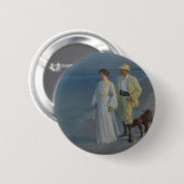Summer Abend am Skagen Beach Button (Vorne & Hinten)