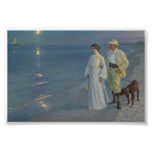 Summer Abend am Skagen Beach Fotodruck (Vorne)