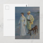 Summer Abend am Skagen Beach Postkarte (Vorne/Hinten)
