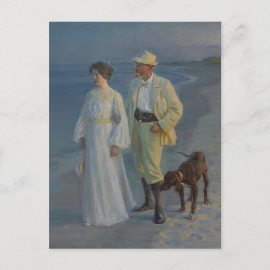 Summer Abend am Skagen Beach Postkarte (Vorderseite)
