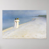 Summer Abend am Skagen's Beach, P.S.Krøyer, Art Poster (Vorne)