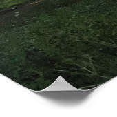 Summer Abend, Bute Park, Cardiff Poster (Ecke)