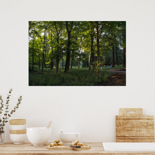 Summer Abend, Bute Park, Cardiff Poster (Küche)