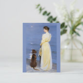 Summer Abend in Skagen, P.S.Krøyer, Art Postkarte (Stehend Vorderseite)